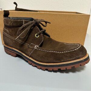 John Varvatos U.S.A. Mens Brown Suede Leather Lug Sole Eriksen Chukka Boots 9M